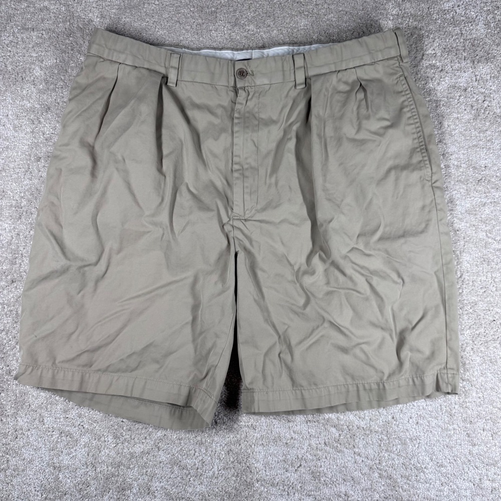 Polo Golf Ralph Lauren‎ Mens 38 Fairway Shorts Khaki Tan Pleated Cotton Twill 9"
